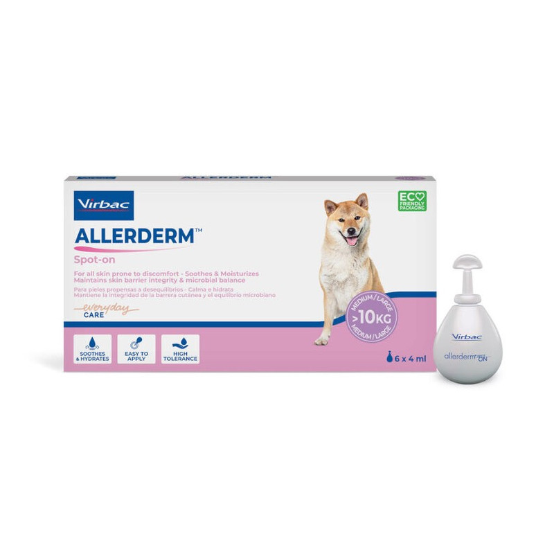 Allerderm para perros con piel lesionada,comprar en Zaragoza,Superguau
