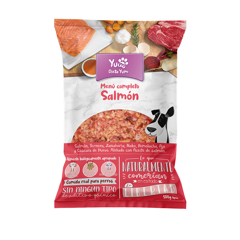 Dieta Yum Menú Salmón para perros-Comprar en Zaragoza,Superguau