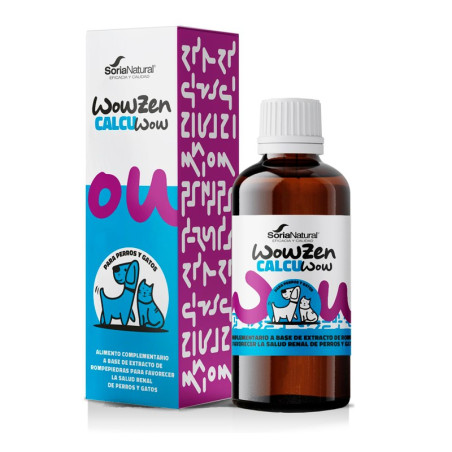Calcuwow de Soria Natural para la Salud Renal para Perros y Gatos