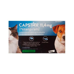 Capstar 6 comprimidos para perro de 1 a 11kg y gato