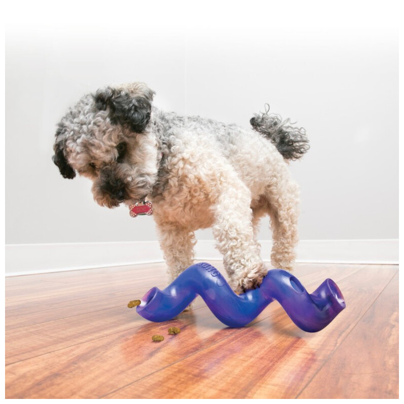 KONG Juguete Portagolosinas Spiral Stick para Perros