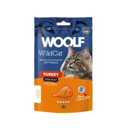 Woolf WildCat Snack Semihúmedo de Pavo 50gr