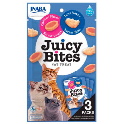 Churu Cat Juicy Bites Pollo y Atún (3 Packs)