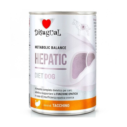 Disugual Diet Dog Lata Hepatic Pavo 400gr