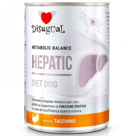 Disugual Diet Dog Lata Hepatic Pavo 400gr
