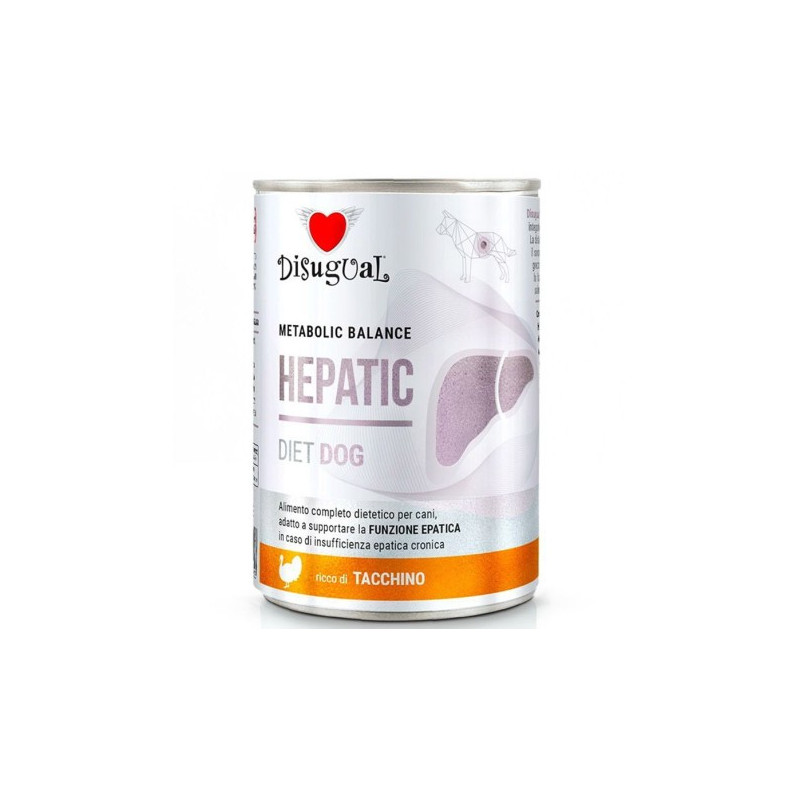 Disugual Diet Dog Lata Hepatic Pavo 400gr