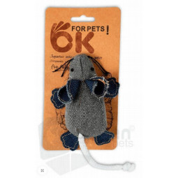 OK! Cat Juguete Ratón de Tela con Catnip