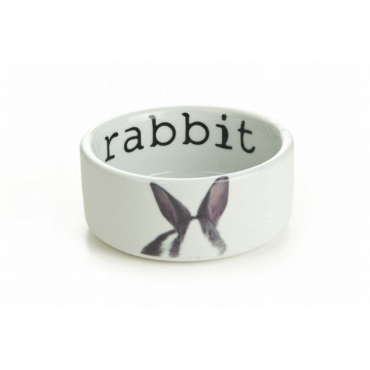Beeztees Comedero Cerámica para Conejo 11,5 x 11,5 x 4 cm - 360 ml