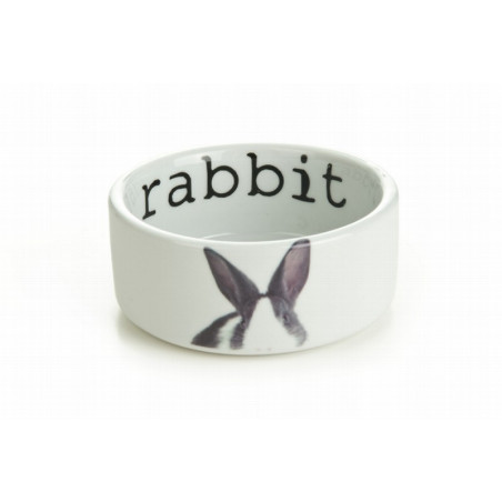 Beeztees Comedero Cerámica para Conejo 11,5 x 11,5 x 4 cm - 360 ml