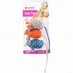 Flamingo Cat Juguete Floera Pack 3 Ratones