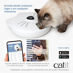 Comedero inteligente catit pixi para gatos-superguau zaragoza