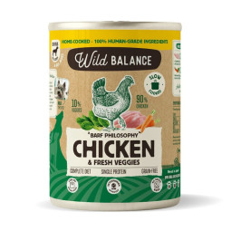 Wild Balance Dog Lata Filosofía Barf de Pollo con Verduras Frescas