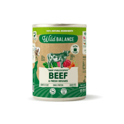 Wild Balance Dog Lata Filosofía Barf de Ternera con Verduras Frescas