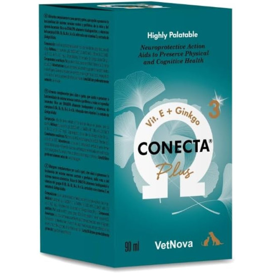 Vetnova Conecta Plus Suplemento Neuroprotector para Perros y Gatos