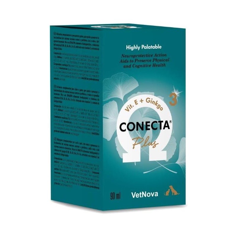 Vetnova Conecta Plus Suplemento Neuroprotector para Perros y Gatos