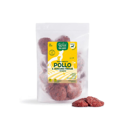 Wild Balance Dog Menú Barf Pollo con Verduras Frescas