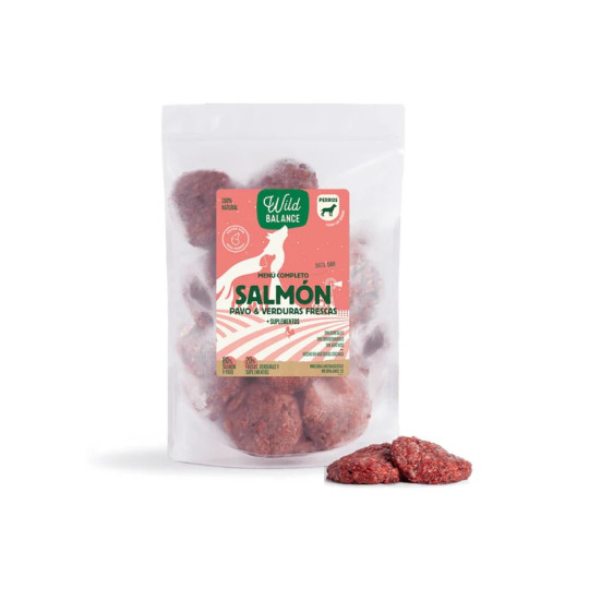 Wild Balance Dog Menú Barf Salmón y Pavo con Verduras Frescas
