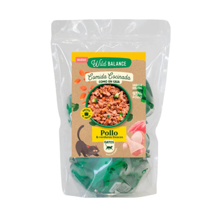 Wild Balance Cat Menú Comida Cocinada Pollo con Verduras