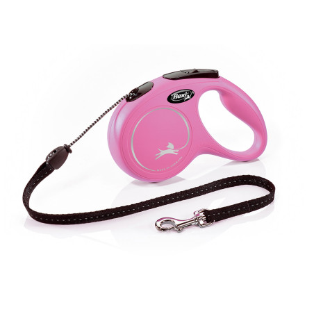 Flexi New Classic Cordón Rosa M 8m