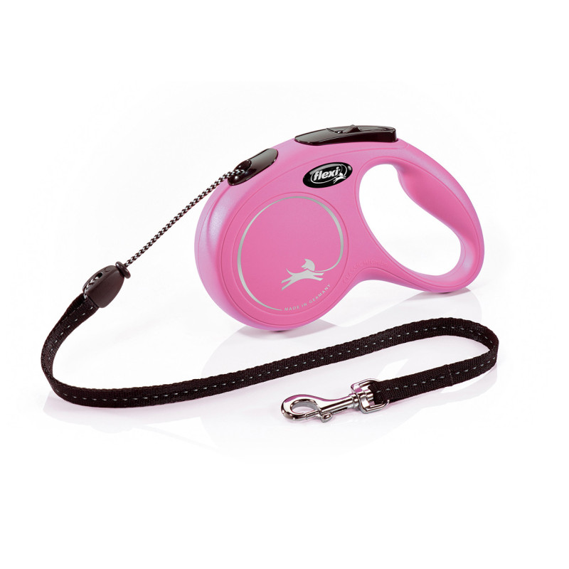 Flexi New Classic Cordón Rosa M 8m