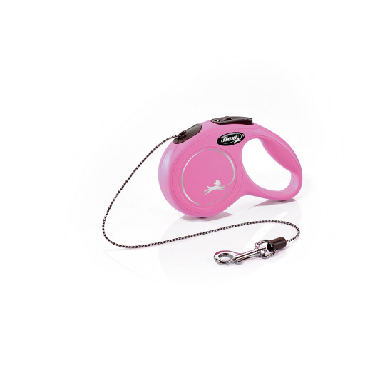 Flexi New Classic Cordón Rosa M 8m