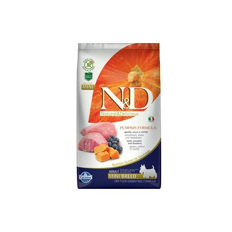 Farmina ND Dog Pumpkin Cordero, Calabaza y Arándanos Mini