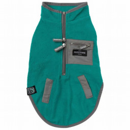FuzzYard Forro Polar Verde para perros