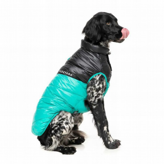 FuzzYard Chaqueta South Harlem Turquesa para perros