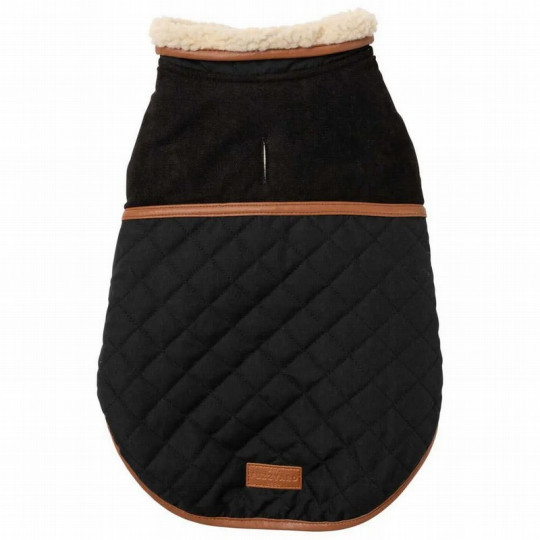 FuzzYard Chaqueta Ivanhoe Negra para perros