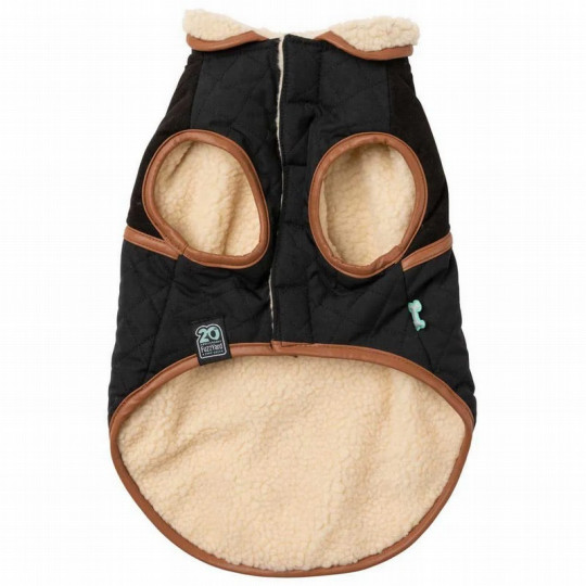 FuzzYard Chaqueta Ivanhoe Negra para perros