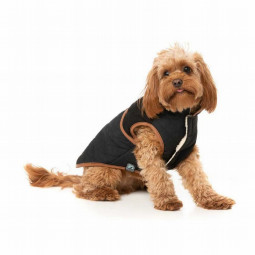 FuzzYard Chaqueta Ivanhoe Negra para perros