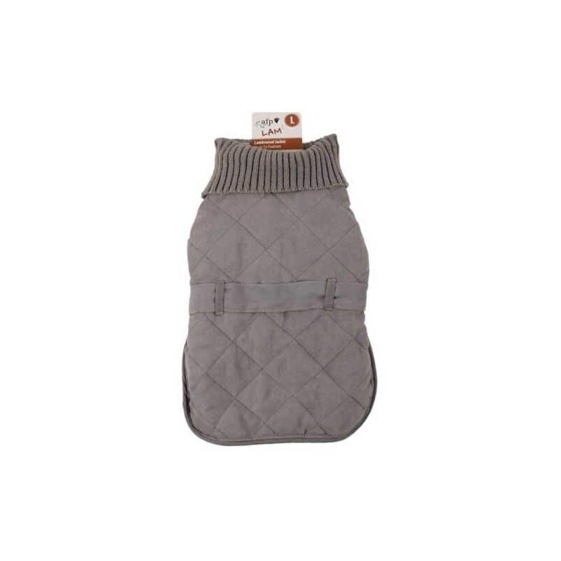 AFP Abrigo gris Turtleneck para perros