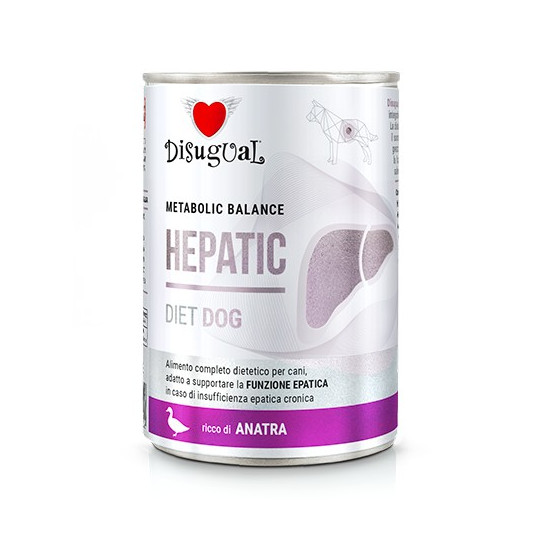 Disugual Diet Dog Lata Hepatic Pato 400gr