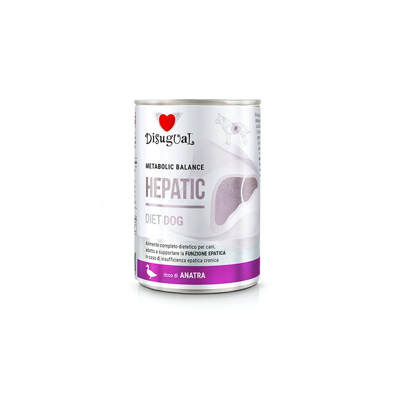 Disugual Diet Dog Lata Hepatic Pato 400gr