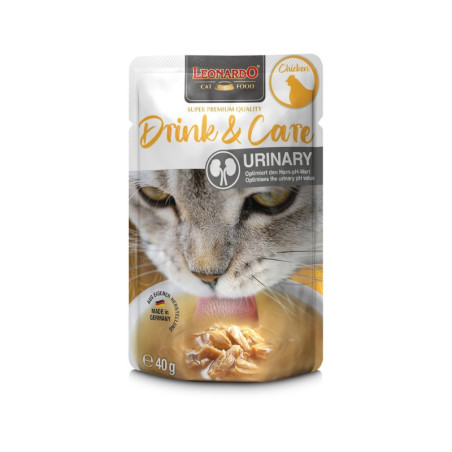 Leonardo Cat Sobre Drink&Care Urinary Pollo 40gr