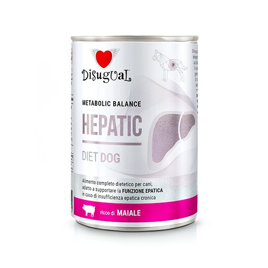 Disugual Diet Dog Lata Hepatic Cerdo 400gr