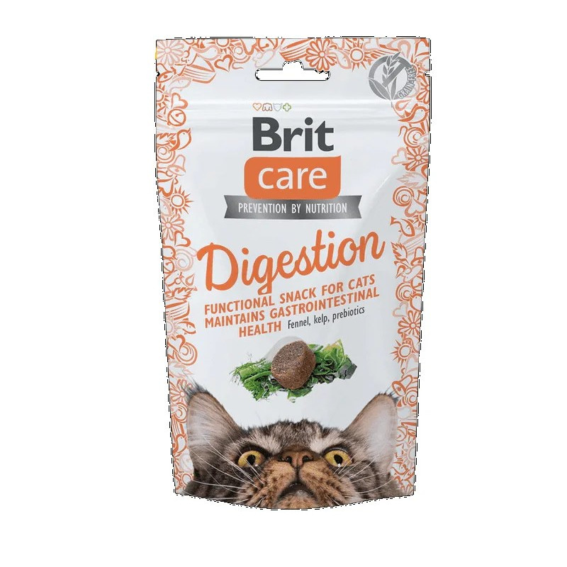 Brit Care Cat Snack Grain Free Digestion 50gr