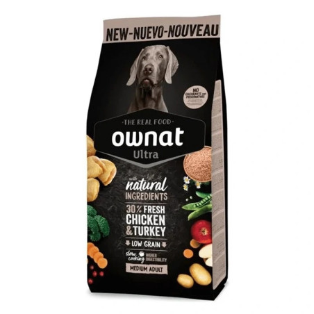 Pienso ownat ultra medium adulto 14kg-tienda superguau