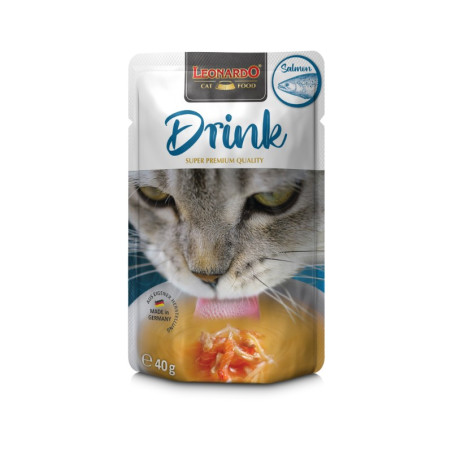 Leonardo Cat Sobre Drink Salmón 40gr