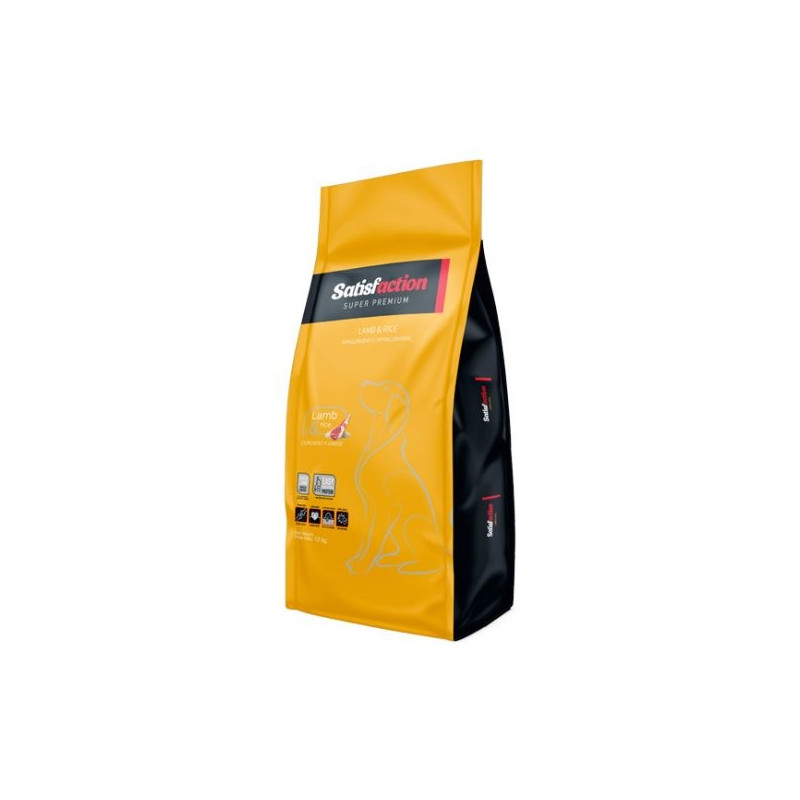 Pienso Satisfaction Lamb & Rice para perros  - Comprar en Zaragoza, Superguau