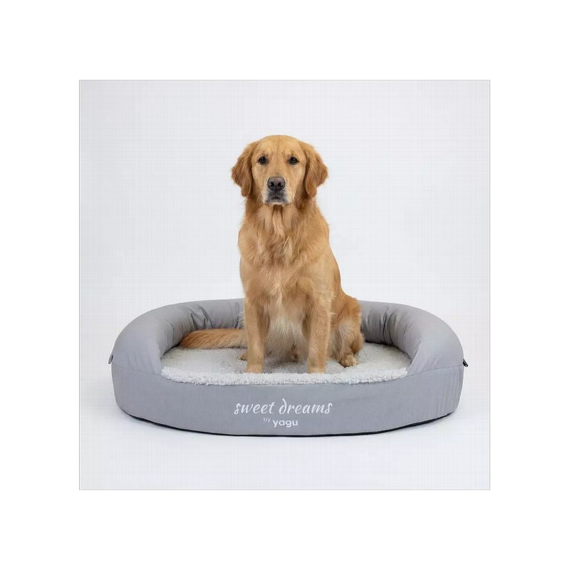 Yagu Cuna Relax Viscoelástica Gris para perros