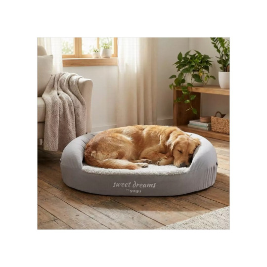 Yagu Cuna Relax Viscoelástica Gris para perros