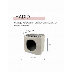 Yagu Cueva Cubo Hadid para gato y perro pequeño