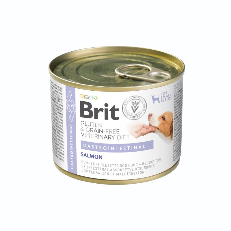Brit Vet Diet Dog Lata Gastro Salmón 200gr
