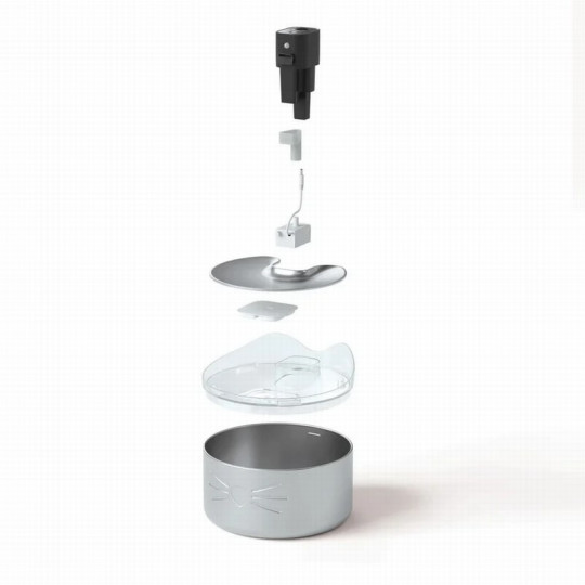 Fuente bebedero catit pixi acero-comprar tienda superguau zaragoza
