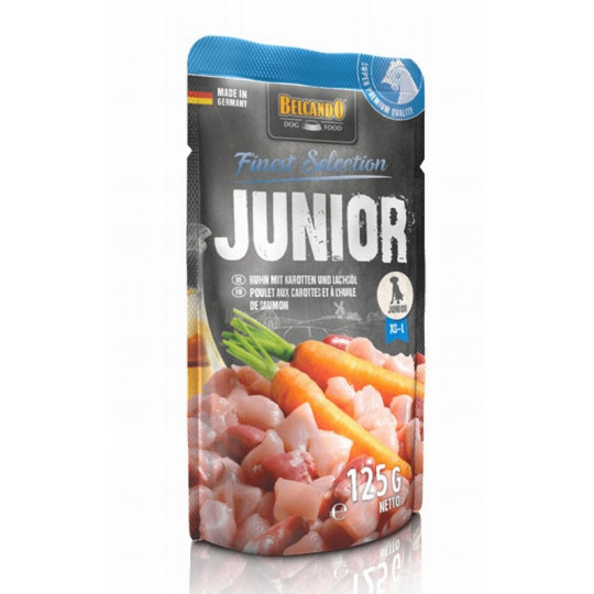 Belcando Finest Selection Dog Sobre Junior Pollo, Zanahorias y Aceite de Salmón