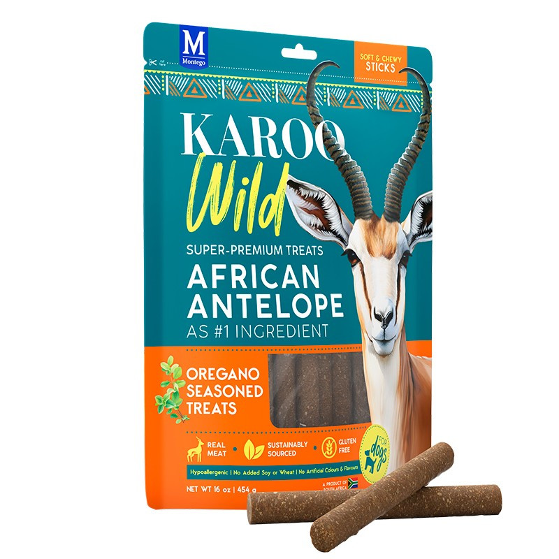Karoo Wild Dog Snack Antilope con Orégano 113gr