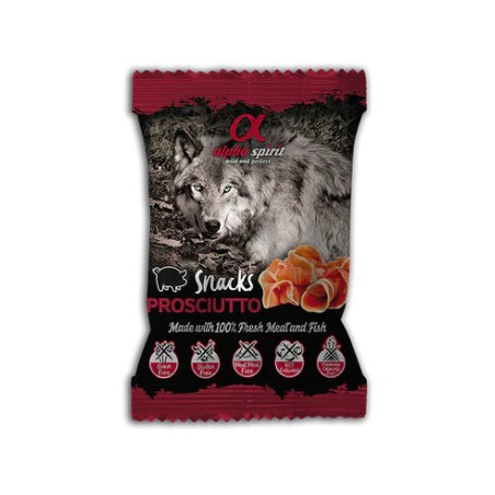 Alpha Spirit Dog Snack Bocaditos Jamón 50gr