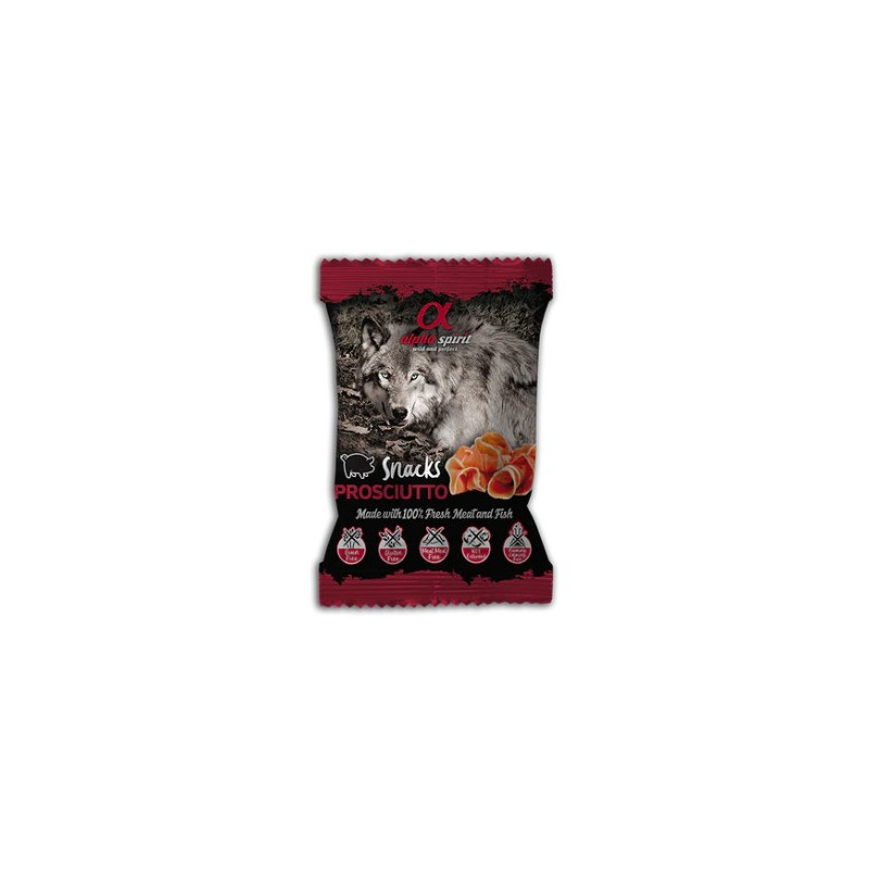 Alpha Spirit Dog Snack Bocaditos Jamón 50gr
