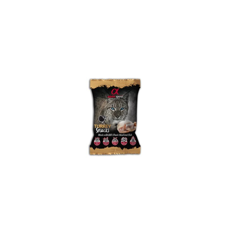 Alpha Spirit Cat Snack Bocaditos Pavo 50gr